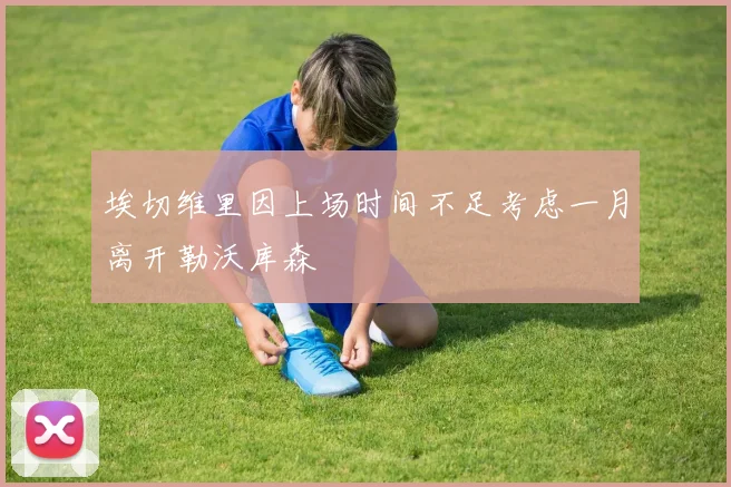 埃切维里因上场时间不足考虑一月离开勒沃库森